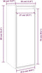 vidaXL - Wandkasten - 2 - st - 30x30x80 - cm - massief - grenenhout - honingbruin