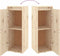 vidaXL - Wandkasten - 2 - st - 30x30x80 - cm - massief - grenenhout