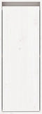 vidaXL - Wandkasten - 2 - st - 30x30x80 - cm - massief - grenenhout - wit
