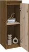 vidaXL - Wandkasten - 2 - st - 30x30x80 - cm - massief - grenenhout - honingbruin
