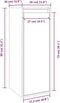 vidaXL - Wandkasten - 2 - st - 30x30x80 - cm - massief - grenenhout - wit
