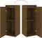 vidaXL - Wandkasten - 2 - st - 30x30x80 - cm - massief - grenenhout - honingbruin