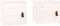 vidaXL - Wandkasten - 2 - st - 31,5x30x30 - cm - massief - grenenhout - wit