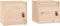 vidaXL - Wandkasten - 2 - st - 31,5x30x30 - cm - massief - grenenhout