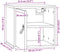 vidaXL - Wandkasten - 2 - st - 31,5x30x30 - cm - massief - grenenhout