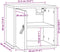 vidaXL - Wandkasten - 2 - st - 31,5x30x30 - cm - massief - grenenhout - grijs