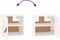 vidaXL - Wandkasten - 2 - st - 31,5x30x30 - cm - massief - grenenhout - wit