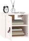 vidaXL - Wandkasten - 2 - st - 31,5x30x30 - cm - massief - grenenhout - wit