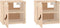 vidaXL - Wandkasten - 2 - st - 31,5x30x30 - cm - massief - grenenhout