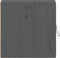 vidaXL - Wandkasten - 2 - st - 31,5x30x30 - cm - massief - grenenhout - grijs