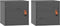vidaXL - Wandkasten - 2 - st - 31,5x30x30 - cm - massief - grenenhout - grijs