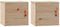 vidaXL - Wandkasten - 2 - st - 31,5x30x30 - cm - massief - grenenhout