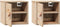 vidaXL - Wandkasten - 2 - st - 31,5x30x30 - cm - massief - grenenhout