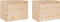 vidaXL - Wandkasten - 2 - st - 45x30x35 - cm - massief - grenenhout