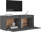 vidaXL - Wandkasten - 2 - st - 45x30x35 - cm - massief - grenenhout - grijs