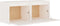 vidaXL - Wandkasten - 2 - st - 45x30x35 - cm - massief - grenenhout - wit