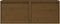 vidaXL - Wandkasten - 2 - st - 45x30x35 - cm - massief - grenenhout - honingbruin