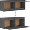 vidaXL - Wandkasten - 2 - st - 45x30x35 - cm - massief - grenenhout - grijs