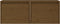 vidaXL - Wandkasten - 2 - st - 45x30x35 - cm - massief - grenenhout - honingbruin