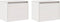 vidaXL - Wandkasten - 2 - st - 45x30x35 - cm - massief - grenenhout - wit