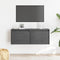 vidaXL - Wandkasten - 2 - st - 45x30x35 - cm - massief - grenenhout - grijs