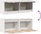 vidaXL - Wandkasten - 2 - st - 45x30x35 - cm - massief - grenenhout - wit