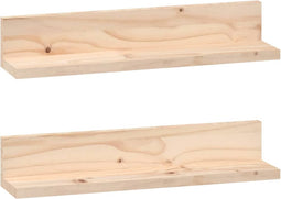 vidaXL - Wandkasten - 2 - st - 50x11x9 - cm - massief - grenenhout