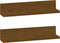 vidaXL - Wandkasten - 2 - st - 50x11x9 - cm - massief - grenenhout - honingbruin