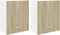 vidaXL - Wandkasten - 2 - st - 50x31x60 - cm - bewerkt - hout - sonoma - eikenkleurig