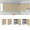 vidaXL - Wandkasten - 2 - st - 50x31x60 - cm - bewerkt - hout - sonoma - eikenkleurig