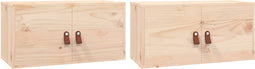 vidaXL - Wandkasten - 2 - st - 60x30x30 - cm - massief - grenenhout