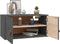vidaXL - Wandkasten - 2 - st - 60x30x30 - cm - massief - grenenhout - grijs