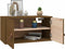 vidaXL - Wandkasten - 2 - st - 60x30x30 - cm - massief - grenenhout - honingbruin