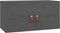 vidaXL - Wandkasten - 2 - st - 60x30x30 - cm - massief - grenenhout - grijs