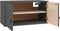 vidaXL - Wandkasten - 2 - st - 60x30x30 - cm - massief - grenenhout - grijs