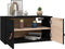 vidaXL - Wandkasten - 2 - st - 60x30x30 - cm - massief - grenenhout - zwart