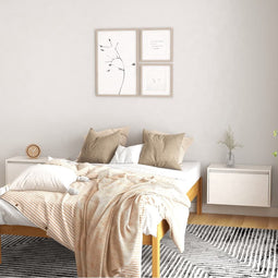 vidaXL - Wandkasten - 2 - st - 60x30x35 - cm - massief - grenenhout - wit