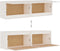vidaXL - Wandkasten - 2 - st - 60x30x35 - cm - massief - grenenhout - wit