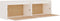 vidaXL - Wandkasten - 2 - st - 60x30x35 - cm - massief - grenenhout - wit