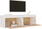 vidaXL - Wandkasten - 2 - st - 60x30x35 - cm - massief - grenenhout - wit