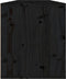 vidaXL - Wandkasten - 2 - st - 60x30x35 - cm - massief - grenenhout - zwart