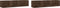 vidaXL - Wandkasten - 2 - st - 75x18x16,5 - cm - bewerkt - hout - bruin - eikenkleur