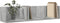 vidaXL - Wandkasten - 2 - st - 75x18x16,5 - cm - bewerkt - hout - betongrijs