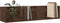 vidaXL - Wandkasten - 2 - st - 75x18x16,5 - cm - bewerkt - hout - bruin - eikenkleur
