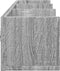 vidaXL - Wandkasten - 2 - st - 75x18x16,5 - cm - bewerkt - hout - grijs - sonoma - eiken