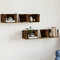 vidaXL - Wandkasten - 2 - st - 75x18x16,5 - cm - bewerkt - hout - gerookt - eikenkleurig