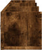 vidaXL - Wandkasten - 2 - st - 75x18x16,5 - cm - bewerkt - hout - gerookt - eikenkleurig