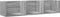 vidaXL - Wandkasten - 2 - st - 75x18x16,5 - cm - bewerkt - hout - grijs - sonoma - eiken