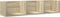 vidaXL - Wandkasten - 2 - st - 75x18x16,5 - cm - bewerkt - hout - sonoma - eikenkleurig