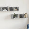 vidaXL - Wandkasten - 2 - st - 75x18x16,5 - cm - bewerkt - hout - betongrijs